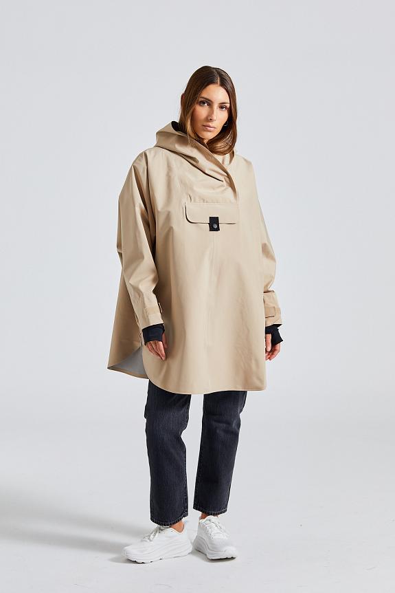 Blæst Bergen Beige Regnponcho